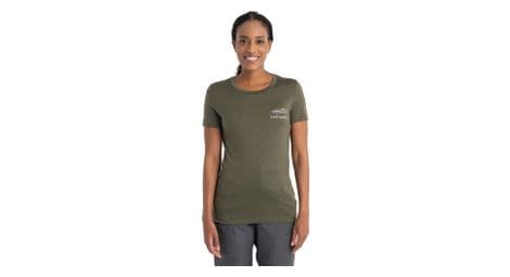 T shirt technique femme icebreaker merinos 150 tech lite ii aotearoa vert