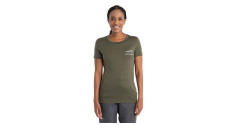 Technisch dames t-shirt icebreaker merinos 150 tech lite ii aotearoa green