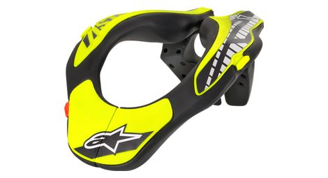 Soporte cervical alpinestars negro/amarillo fluorescente