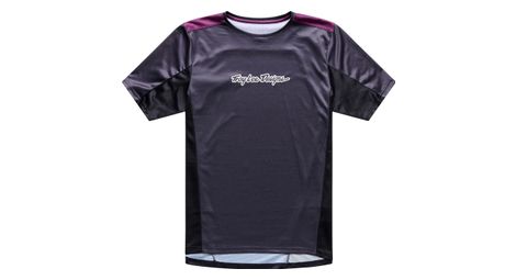 troy lee designs stage short sleeve jersey black purple