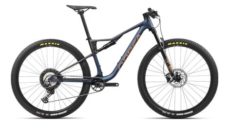 Orbea oiz h30 full suspension mtb shimano deore 12s 29'' moondust blue leo orange 2024 l / 178-190 cm