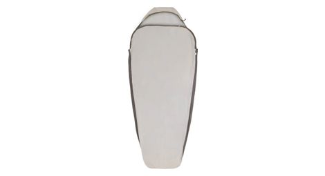 Drap de sac Sea to Summit Silk Blend Compact Mummy Gris