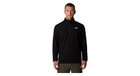 The north face 100 glacier 1/4 zip polare nero