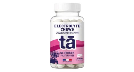 Pastillas masticables de electrolitos Ta Energy con frutos rojos - 60 pastillas