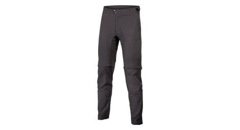 Pantalones convertibles con cremallera endura gv500 negro