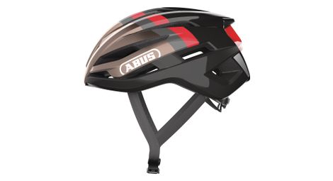 Casque abus stormchaser metallic copper beige / rouge