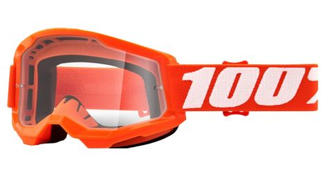 100% strata 2 oranje bril - heldere lens