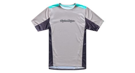 Maillot Manches Courtes Troy Lee Designs Stage Gris/Bleu