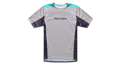 troy lee designs stage short sleeve jersey gray blue