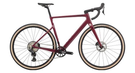 Velo de gravel cannondale supersix evo se 1 shimano grx 820 12v 700mm rouge   produit reconditionne