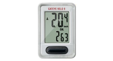 Cateye compteur 9 filaire cc vl820 blanc