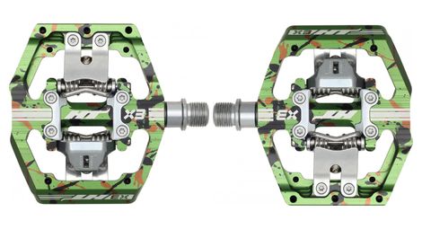 Par de pedales HT Components X3 Camo Verde