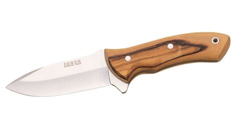 Couteau de survie Joker couteau à lame fixe CO66-avec manche en bois d'olivier