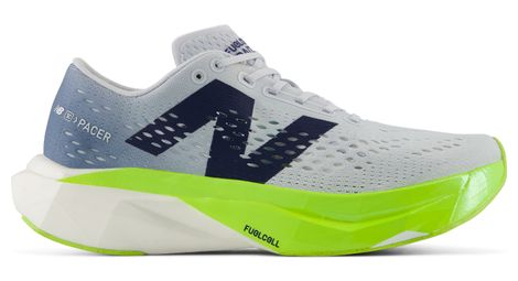 Zapatillas de running New Balance SuperComp Pacer v2 amarillas/azules para mujer