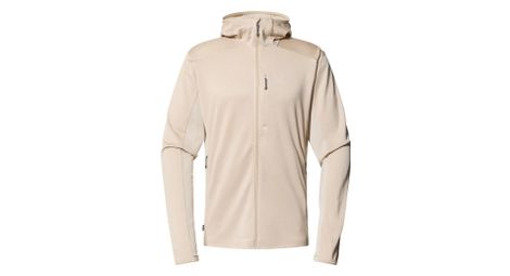 Forro polar Haglöfs L.I.M Mid Fast II Hood Beige Hombre