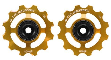 Paar cyclingceramic wielen voor sram 12v red axs / force axs gold