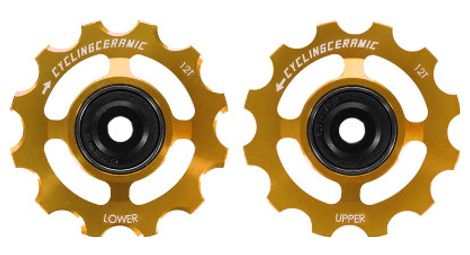 Cyclingceramic pulley wheels für sram 12v red axs / force axs gold