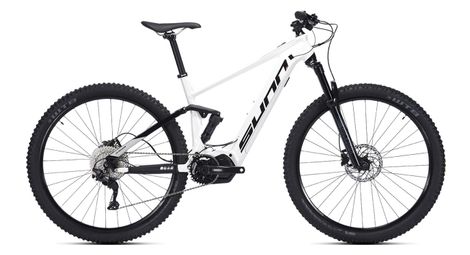 Sunn gordon s2 shimano deore 10v 29'' 500 wh white mountain bike elettrica a sospensione totale