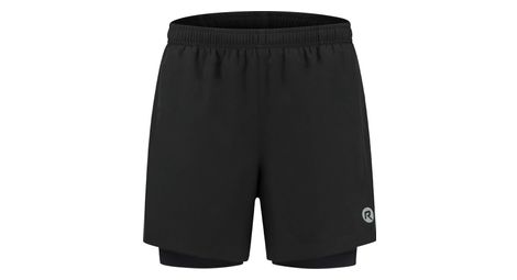 Short 2-en-1 rogelli essential noir homme