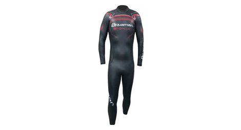 Traje de neopreno aquaman hombre bionik negro rojo