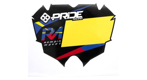 Plaque pride racing mayet replica pro jaune