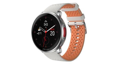 Montre gps polar vantage v3 blanc orange