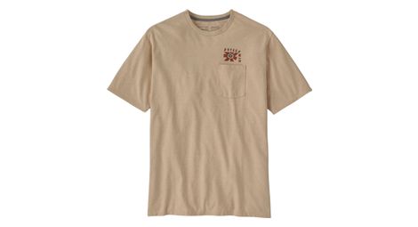 Camiseta patagonia we all need pocket beige s