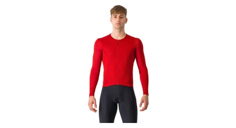 Maillot de manga larga castelli fly rojo