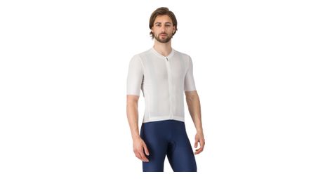 Maillot Manches Courtes Castelli Espresso 2 Blanc Homme