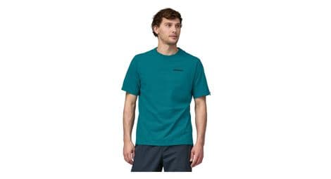 T-shirt patagonia p-6 logo responsibili-tee bleu