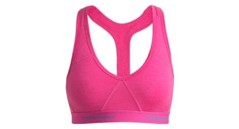 Icebreaker women's merino sprite pink bra