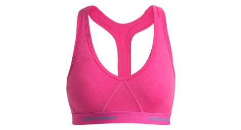 Icebreaker women's merino sprite pink bra xs