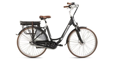 Vélo de ville électrique 28  femme basic 3 vitesses noir-marron vogue