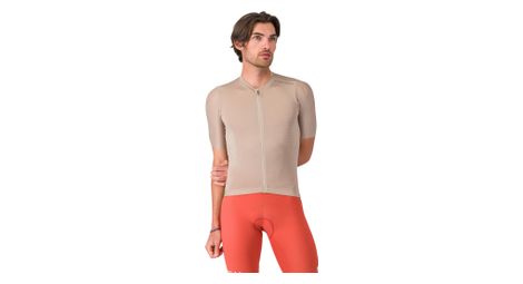 Maillot Manches Courtes Castelli Espresso 2 Beige Homme