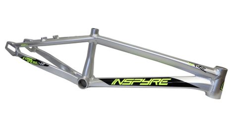 Inspyre concorde v2 junior race bmx frame grijs / fluoriserend geel 2022