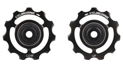 Cyclingceramic pulley wheels für shimano 12v 9200/8200 schwarz