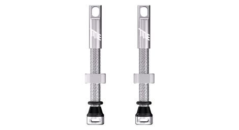 Paire de Valves Tubeless Title Presta Chrome