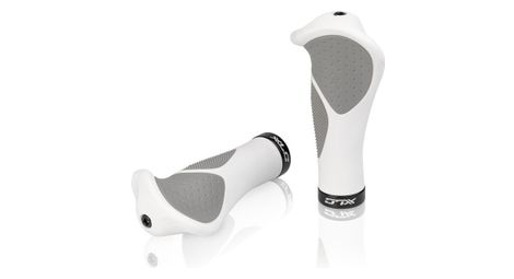 Poignees ergonomiques xlc gr s22 blanc gris