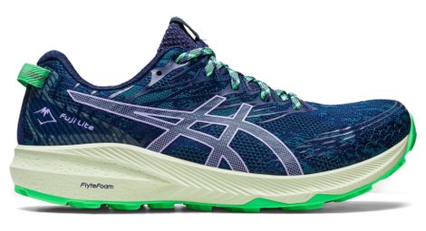 Chaussures de Trail Running Asics Fuji Lite 3 Bleu Vert Femme