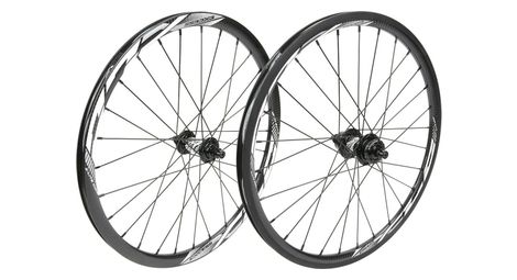Paire de roues excess xlc-3 20'| 451x19.5mm | 36h trous noir / blanc