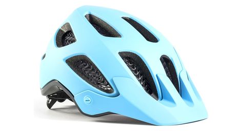 Casque vtt bontrager rally wavecel gris bleu ciel / bleu marine