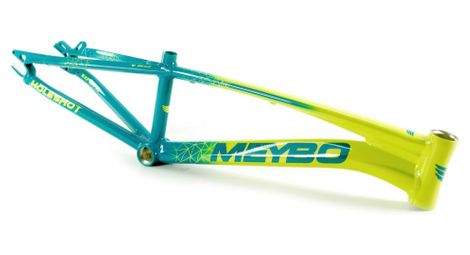 Meybo holeshot alloy bmx race frame lime green petrol blue 2024