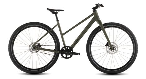 cube editor one trapeze fitness bike single speed belt 700 mm reed green 2026