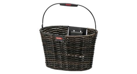 Panier avant klickfix structura ovale noir marron