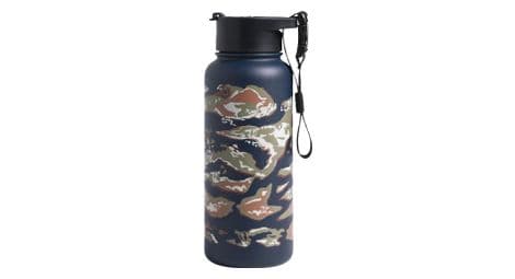 Borraccia in acciaio isolata united by blue lakeside camo 946 ml