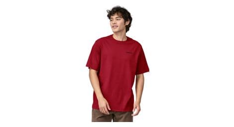 T shirt patagonia p 6 logo responsibili tee rouge