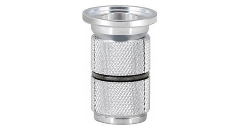 Bouchon Velkyne Compression 1 1/8 Fourche Carbone Aluminium Expandeur Jeu de Direction Argent