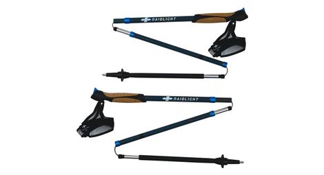 Bâtons de trail Raidlight Z Carbon Strap Noir/Bleu