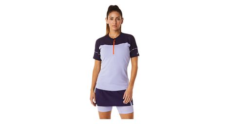 Maillot 1/2 Zip Asics Fujitrail Violet Femme