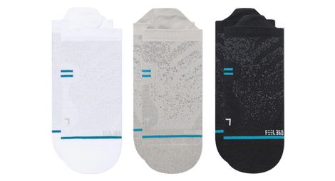 Stance run light tab socks (3 pack) black grey white 35-37
